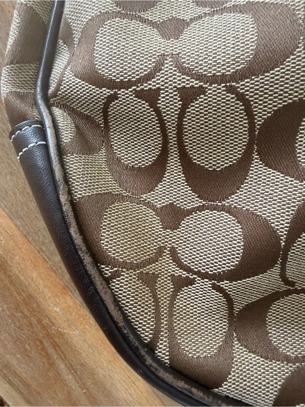 Coach Vintage Y2K Soho Signature Buckle Crescent Hobo Shoulder Bag F06363